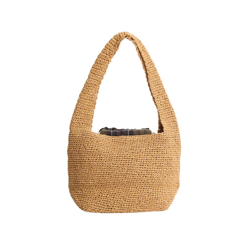 Barbour Borsa a spalla Borsa Donna Lily in rafia Naturale - Francavilla Moda